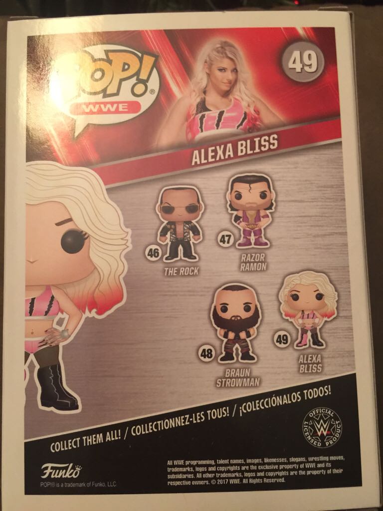 Alexa Bliss Pop! 49 - WWE vinyl figure collectible [Barcode 889698248266] - Main Image 2