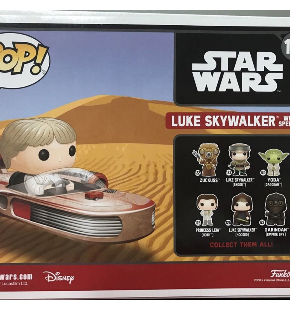 Luke Skywalker With Speeder - Star Wars vinyl figure collectible [Barcode 889698218368] - Main Image 2