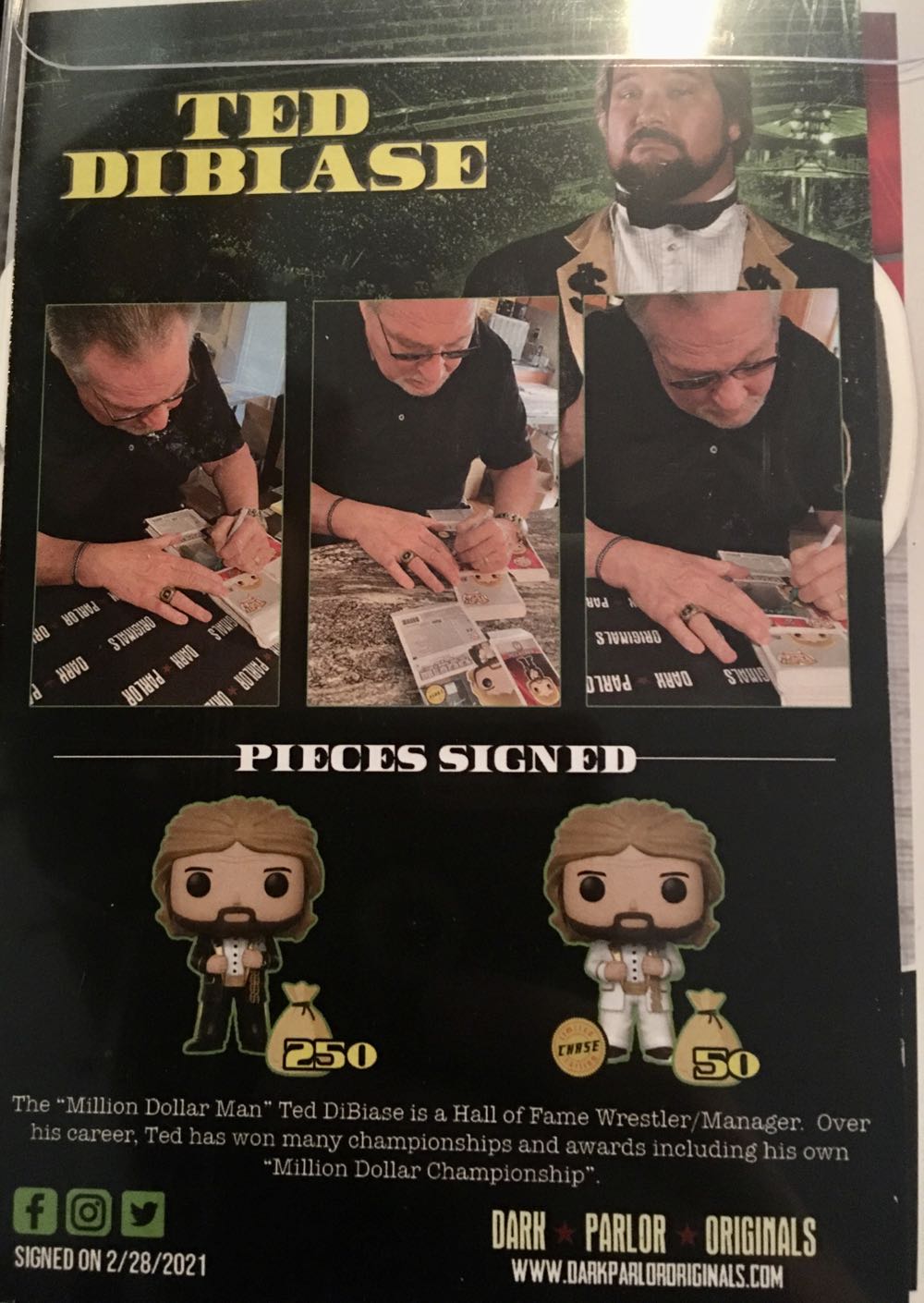 “Million Dollar Man” Ted DiBiase - WWE vinyl figure collectible - Main Image 4