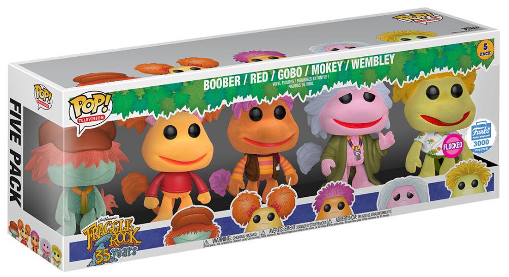 Fraggle Rock 5 Pack (Flocked) - Funko vinyl figure collectible [Barcode 889698250023] - Main Image 2