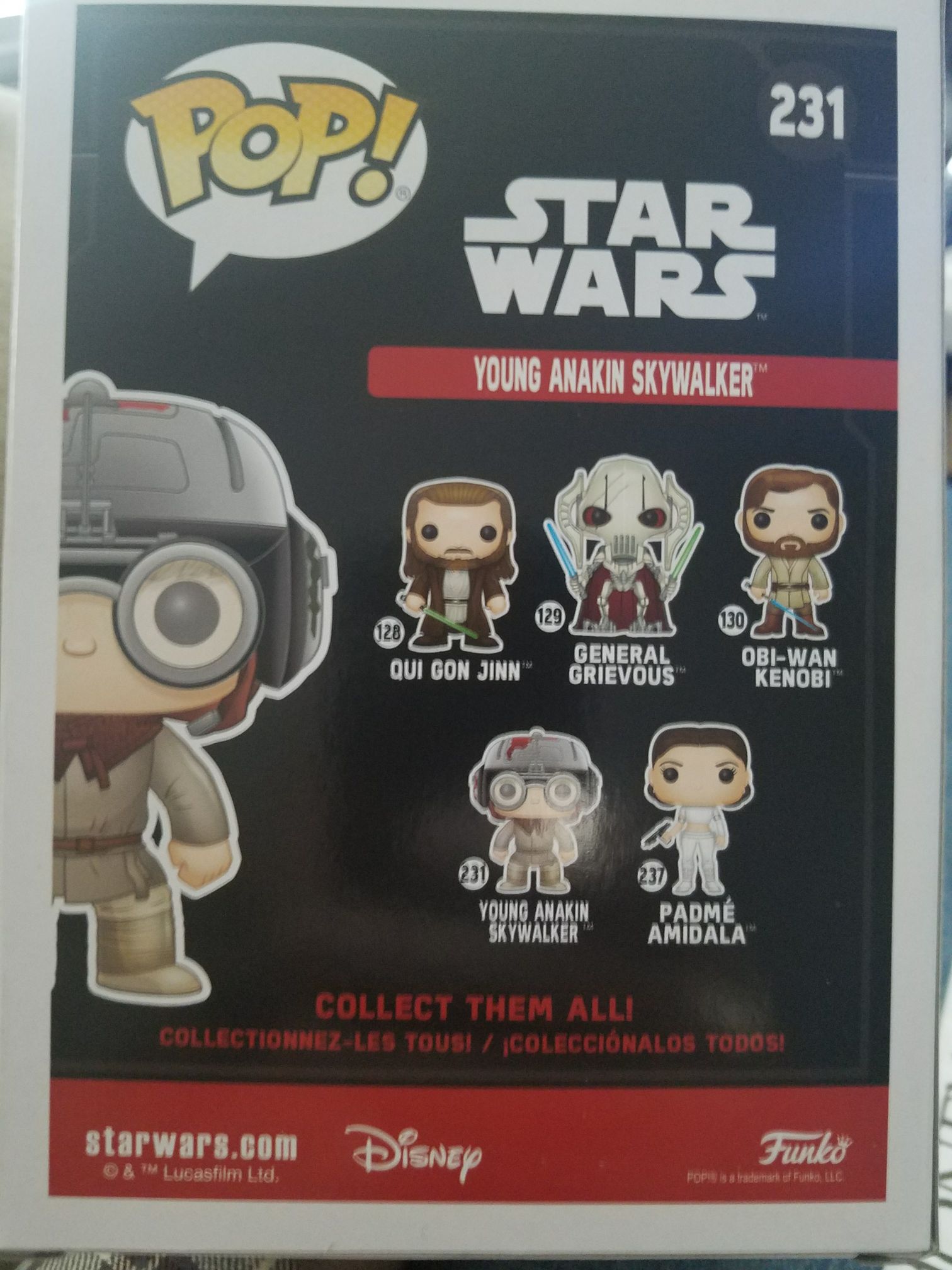 # 231 Young Anakin Skywalker - Star Wars vinyl figure collectible [Barcode 889698211109] - Main Image 2