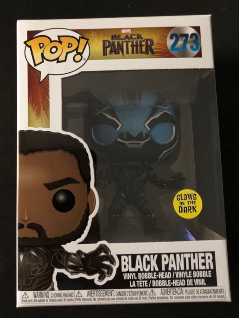 Black Panther (Blue Glow) - Marvel Universe vinyl figure collectible [Barcode 889698248419] - Main Image 2