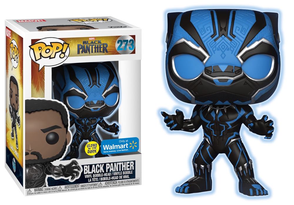 Black Panther (Blue Glow) - Marvel Universe vinyl figure collectible [Barcode 889698248419] - Main Image 4
