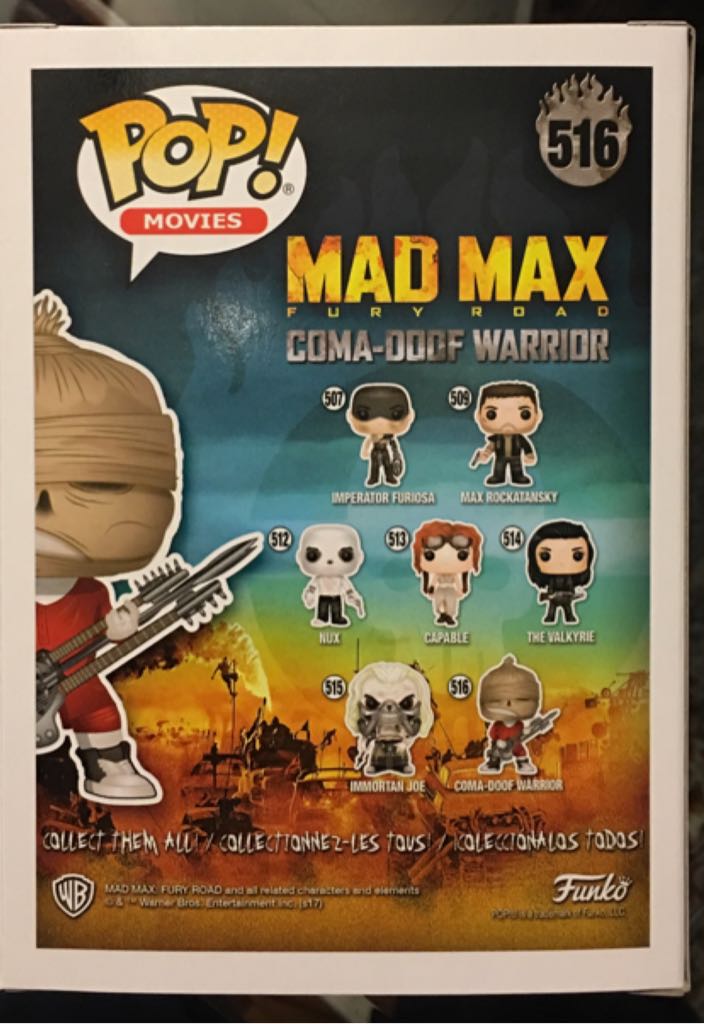 Mad Max #516 Coma-Doof Warrior  vinyl figure collectible [Barcode 889698280297] - Main Image 2