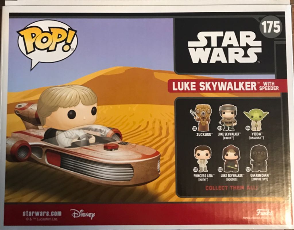 Star Wars Smugglers Bounty Luke Skywalker With Speeder - Star Wars vinyl figure collectible - Main Image 2