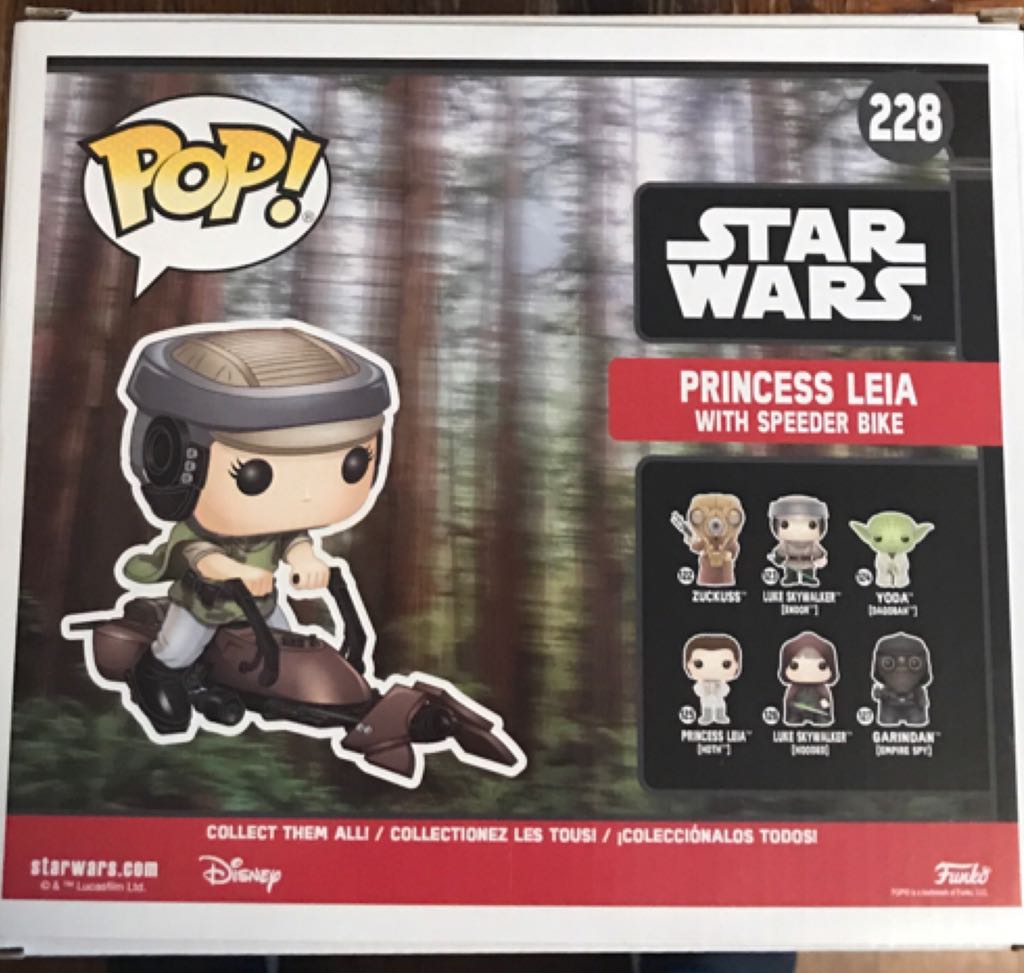 Princess Leia (w / Speeder Bike) - Star Wars vinyl figure collectible - Main Image 2