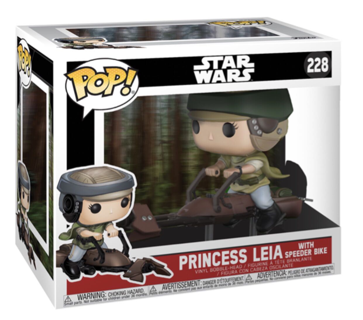 Princess Leia (w / Speeder Bike) - Star Wars vinyl figure collectible - Main Image 3