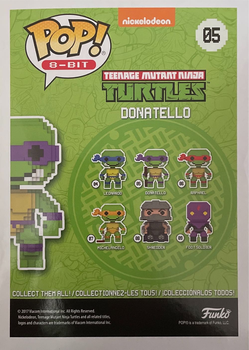 Donatello - 05  - Teenage Mutant Ninja Turtles - Funko Pop 8-bit - Teenage Mutant Ninja Turtles vinyl figure collectible [Barcode 889698229838] - Main Image 2