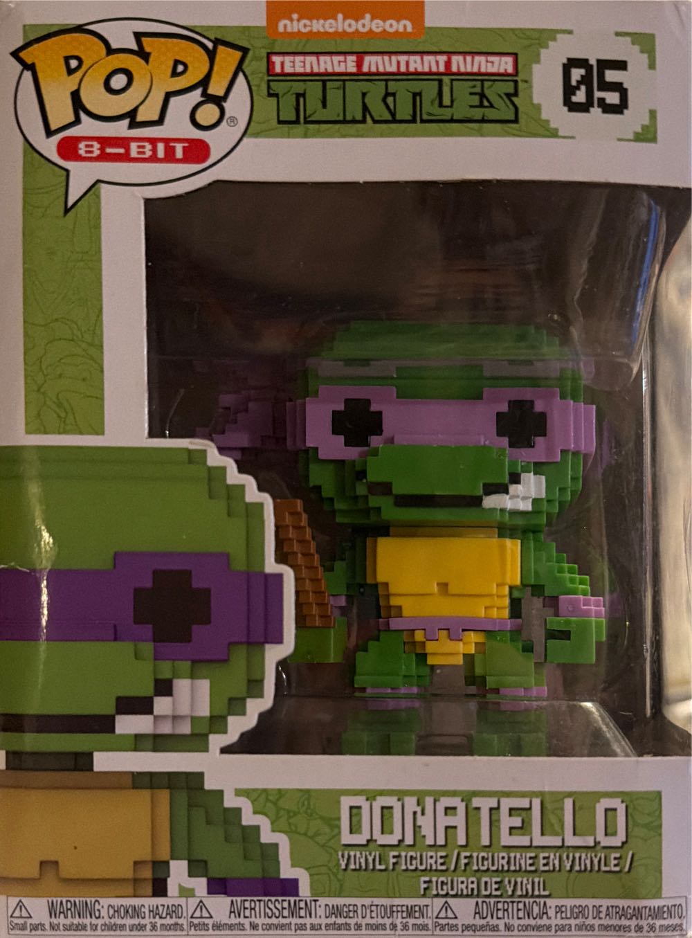 Donatello - 05  - Teenage Mutant Ninja Turtles - Funko Pop 8-bit - Teenage Mutant Ninja Turtles vinyl figure collectible [Barcode 889698229838] - Main Image 3