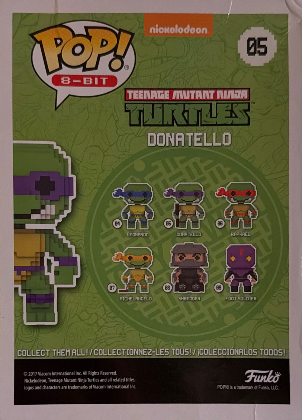 Donatello - 05  - Teenage Mutant Ninja Turtles - Funko Pop 8-bit - Teenage Mutant Ninja Turtles vinyl figure collectible [Barcode 889698229838] - Main Image 4
