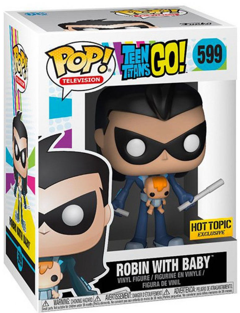 Robin With Baby - Teen Titans Go! vinyl figure collectible [Barcode 889698260626] - Main Image 3