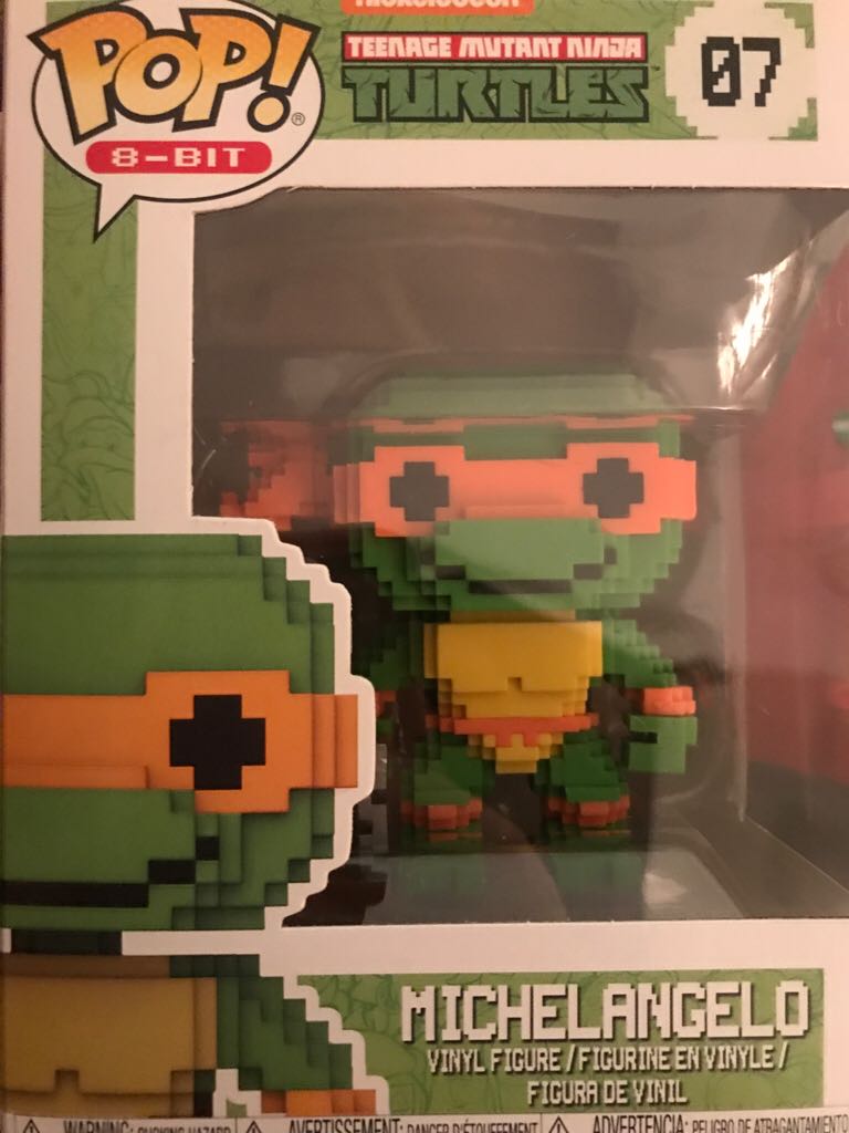 Michelangelo - 07 - Teenage Mutant Ninja Turtles - Funko Pop 8-bit - Teenage Mutant Ninja Turtles vinyl figure collectible [Barcode 889698229869] - Main Image 2