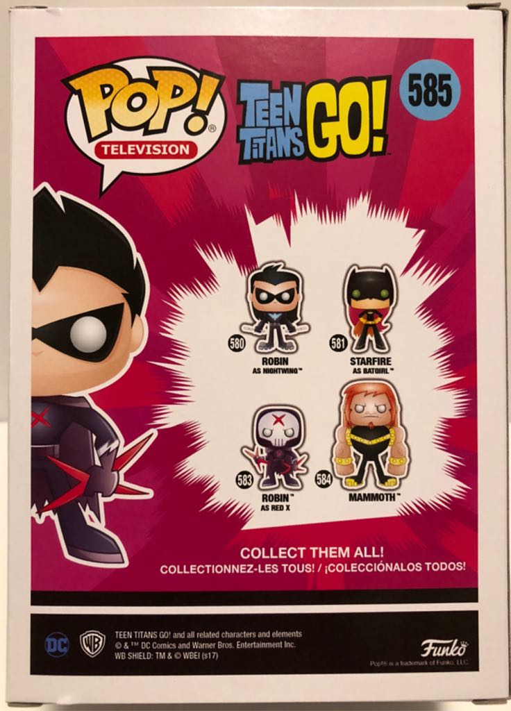 Robin as Red X Unmasked - Teen Titans Go! vinyl figure collectible [Barcode 889698205672] - Main Image 2