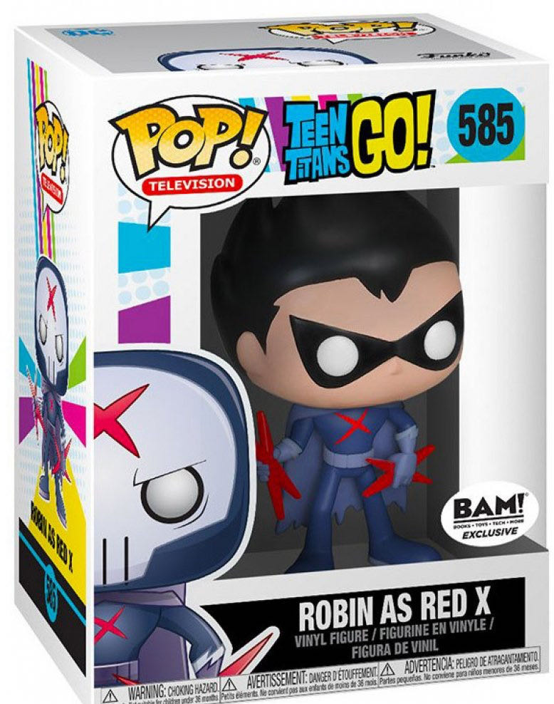 Robin as Red X Unmasked - Teen Titans Go! vinyl figure collectible [Barcode 889698205672] - Main Image 3