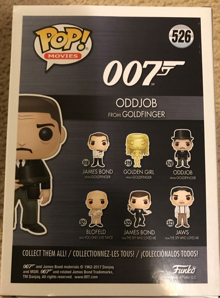 007: Oddjob [Goldfinger] - 007 vinyl figure collectible [Barcode 889698249324] - Main Image 2