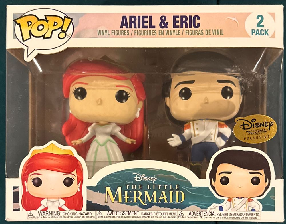 The Little Mermaid: Ariel & Eric (Disney Treasures Exclusive) - Disney vinyl figure collectible [Barcode 889698236867] - Main Image 3