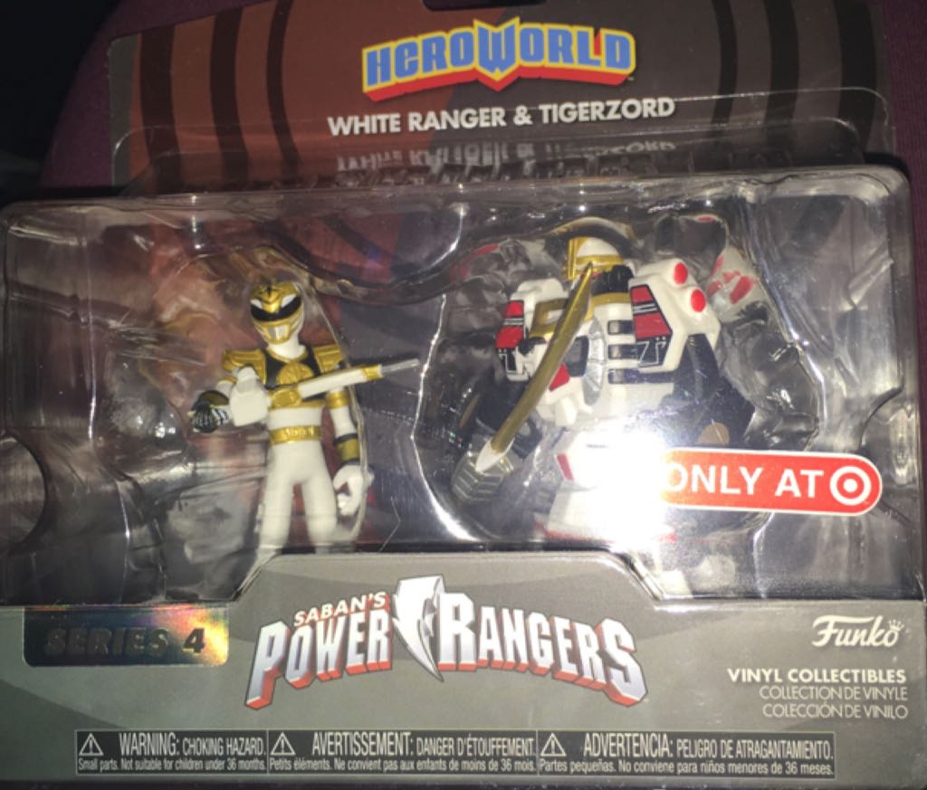 White Ranger & Tigerzord Hero World  vinyl figure collectible - Main Image 2