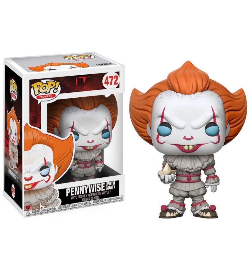 IT: Pennywise w Boat (Blue Eyes) - It vinyl figure collectible - Main Image 2