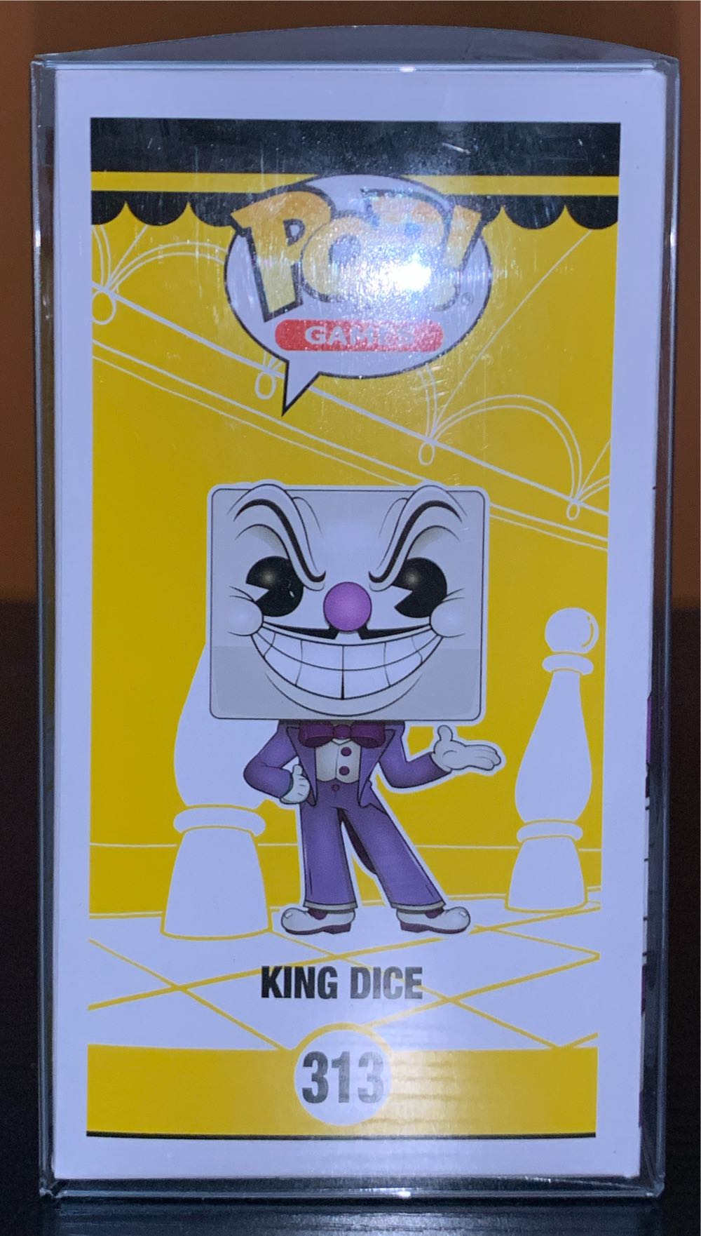 Cuphead -313- King Dice [Yellow Tux Chase] - Cuphead vinyl figure collectible [Barcode 889698269681] - Main Image 4