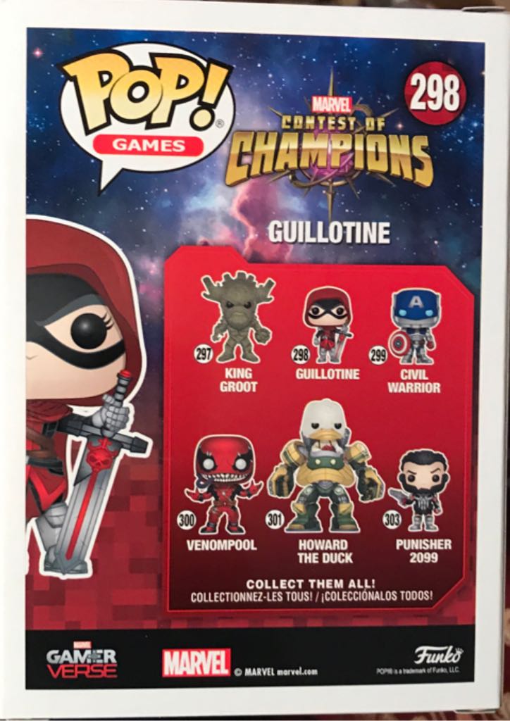 Guillotine (Contest Of Champions) Pop! 298 - Marvel Universe vinyl figure collectible [Barcode 889698267083] - Main Image 2