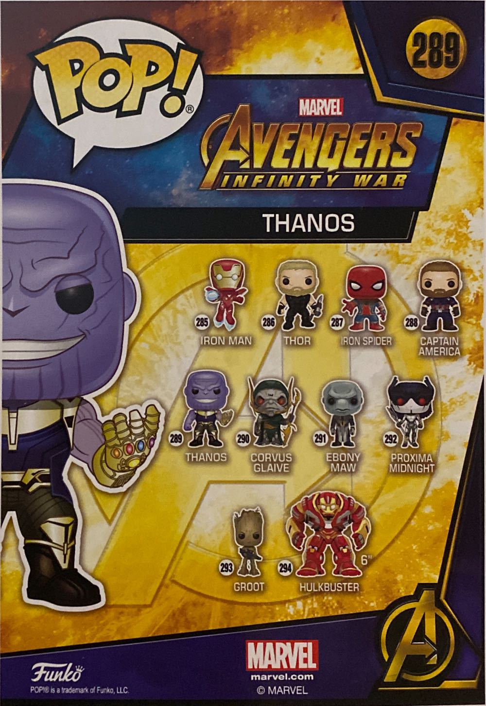 Thanos - Avengers: Infinity War vinyl figure collectible [Barcode 889698264679] - Main Image 3