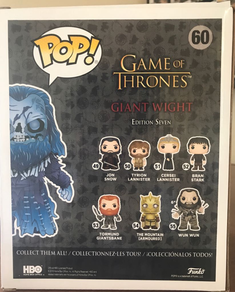 Giant Wight - Game of Thrones vinyl figure collectible [Barcode 889698285001] - Main Image 2