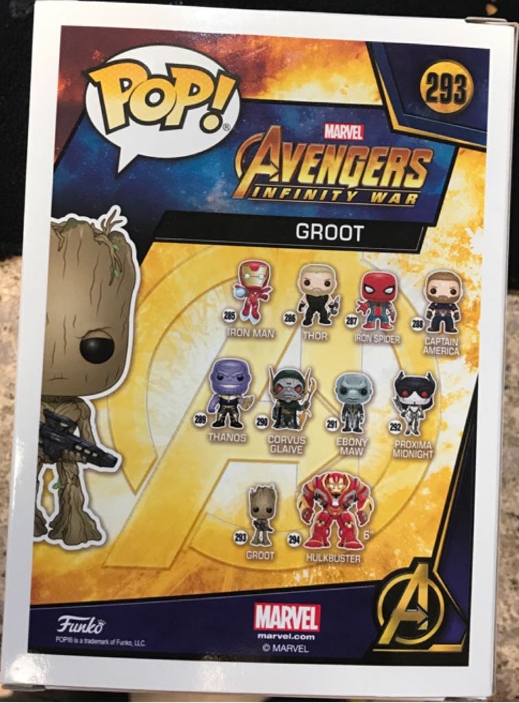 Groot - Avengers: Infinity War vinyl figure collectible [Barcode 889698269049] - Main Image 2