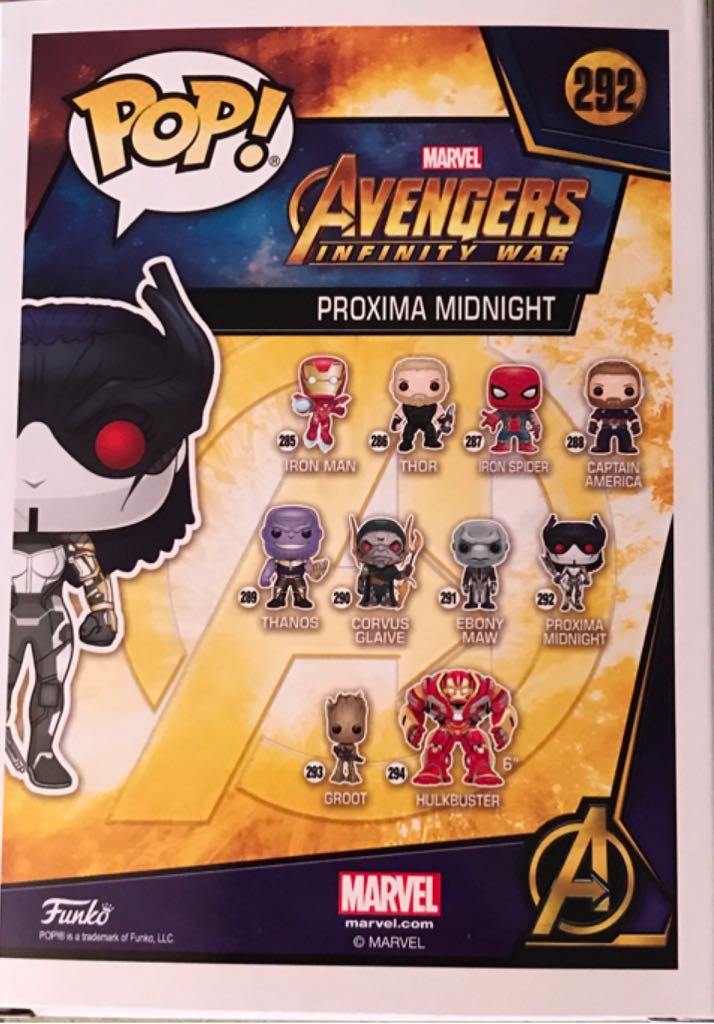 Proxima Midnight - Marvel Universe vinyl figure collectible [Barcode 889698269025] - Main Image 2