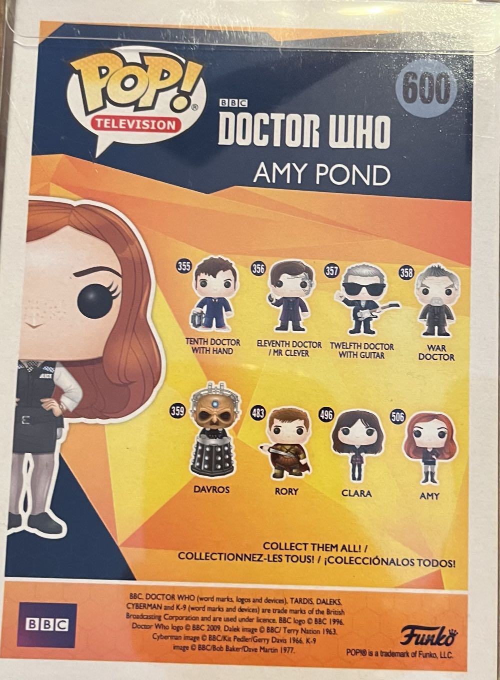 Funko Doctor Who Amy Pond - Doctor Who vinyl figure collectible [Barcode 889698287746] - Main Image 4