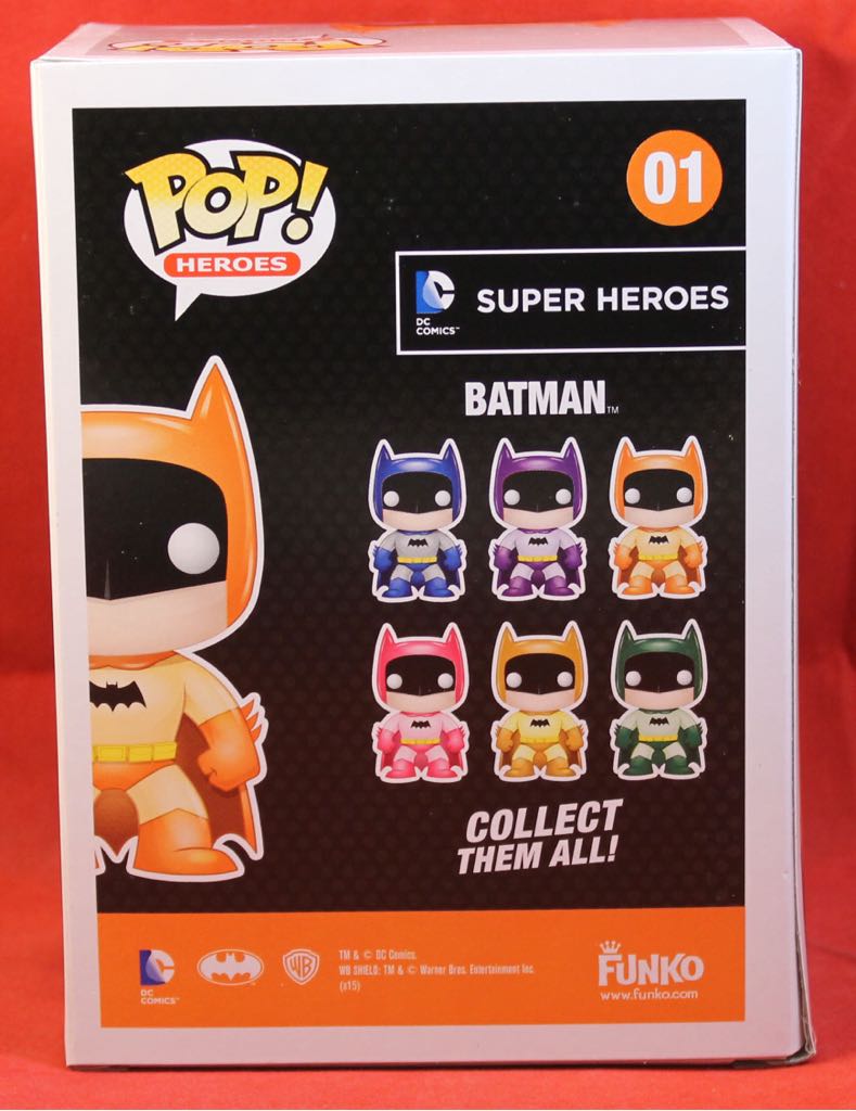 Batman 75th Orange Rainbow EE Exclusive - Batman vinyl figure collectible [Barcode 879803051461] - Main Image 2