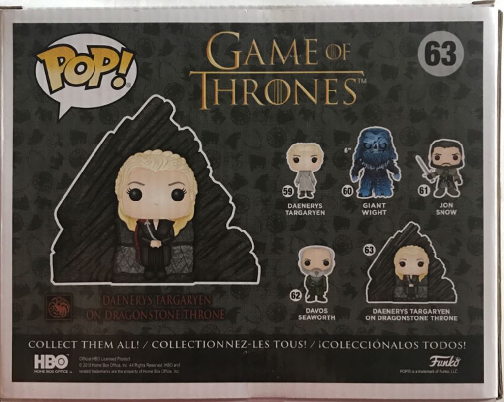 Daenerys Targaryen (on Dragonstone Throne) - Game of Thrones vinyl figure collectible [Barcode 889698291651] - Main Image 2