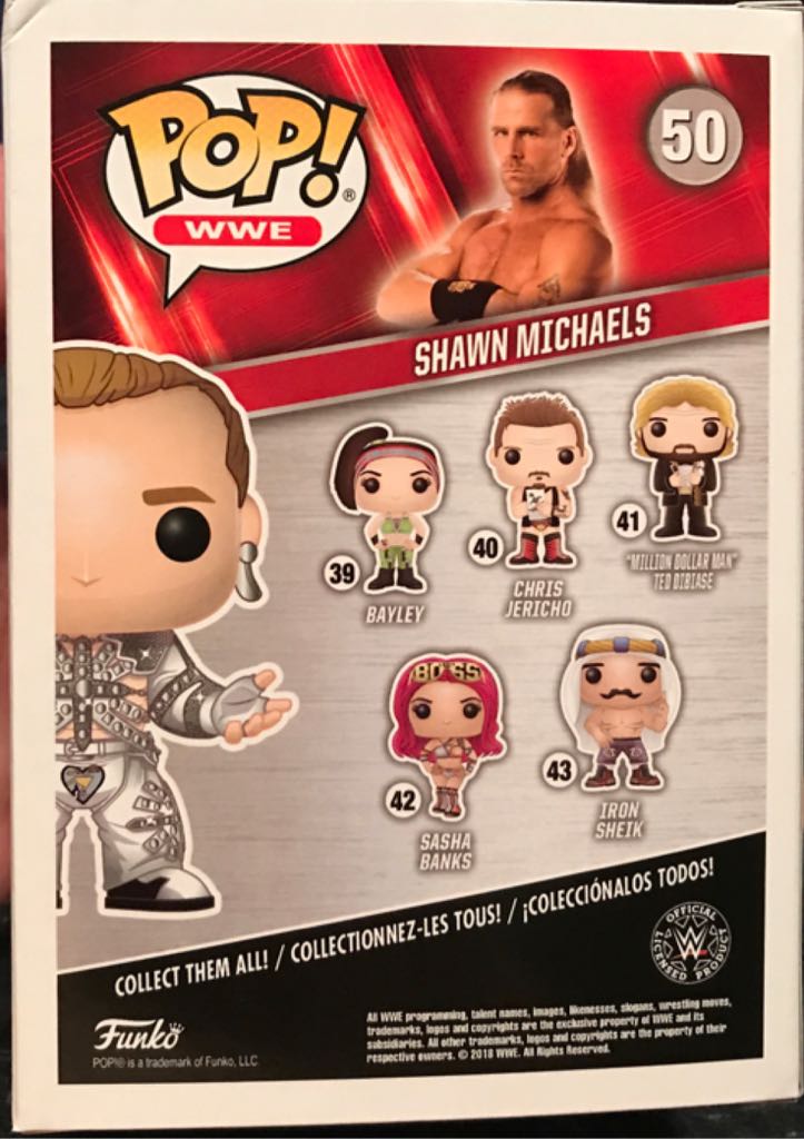 Shawn Michaels - WWE vinyl figure collectible [Barcode 889698290326] - Main Image 2