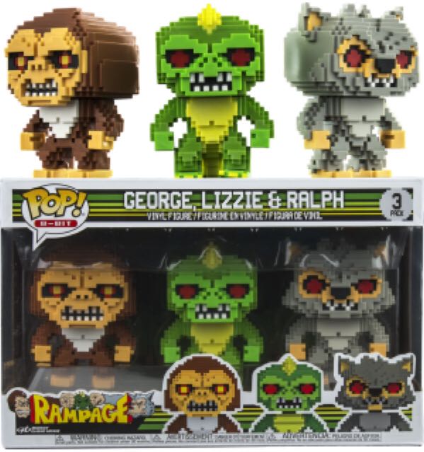 George, Lizzie & Ralph (3 Pack)  vinyl figure collectible [Barcode 889698278058] - Main Image 2