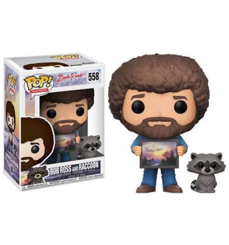Bob Ross: Bob Ross & Raccoon  vinyl figure collectible - Main Image 2