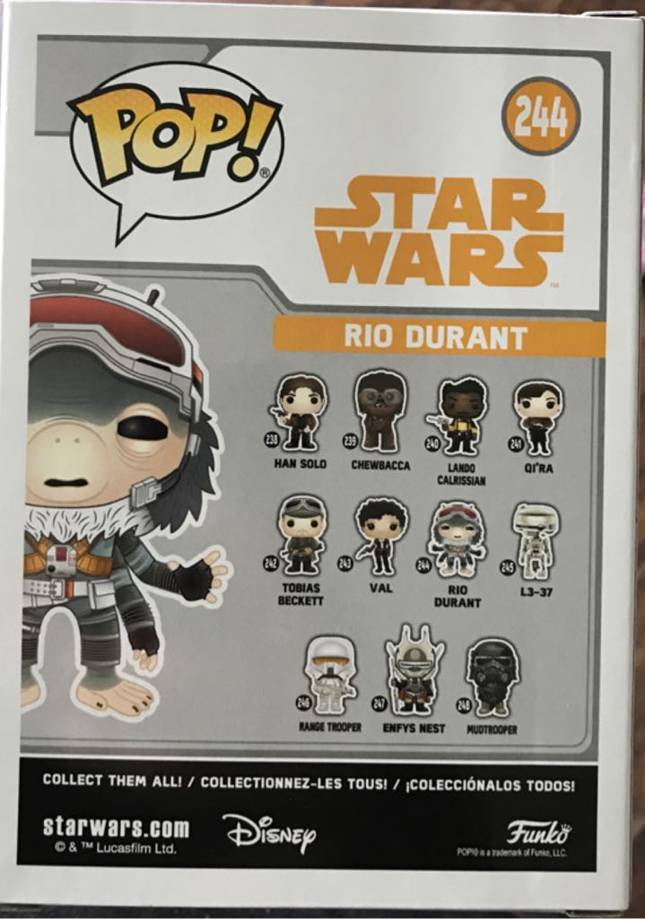 # 244 Rio Durant - Star Wars vinyl figure collectible [Barcode 889698269926] - Main Image 2