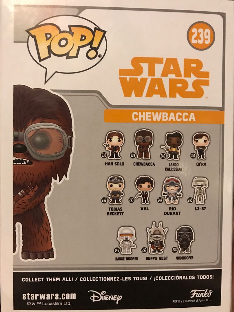 # 239 Chewbacca - Star Wars vinyl figure collectible [Barcode 889698269766] - Main Image 2