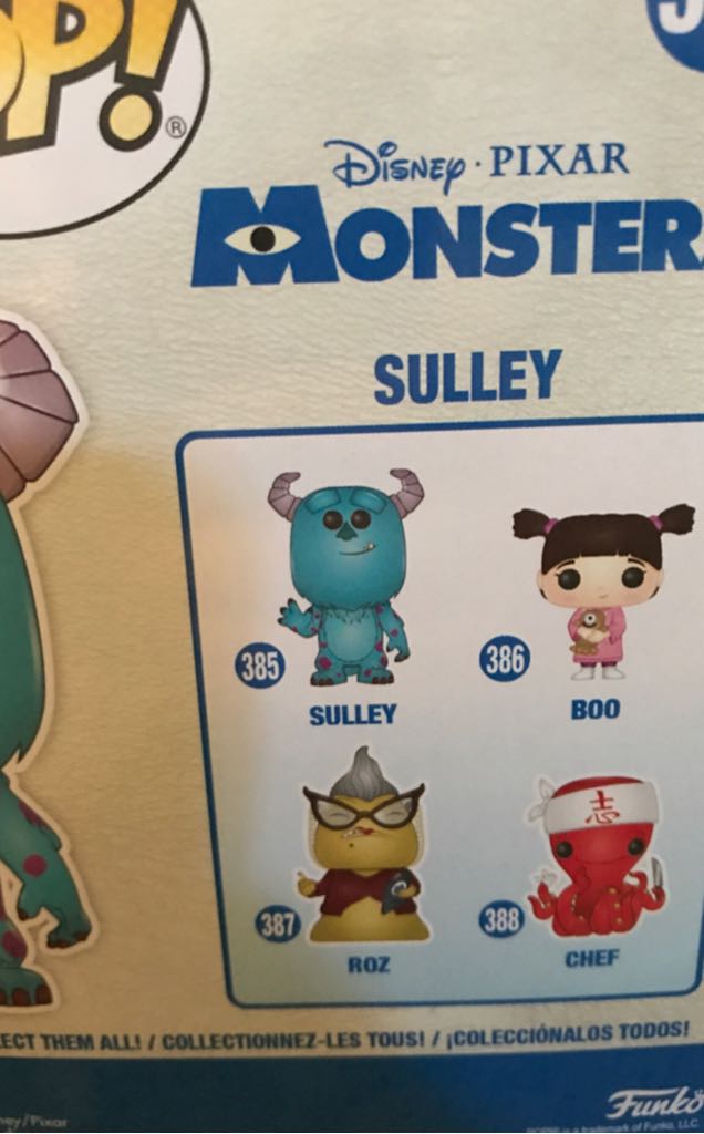 Sulley - Monsters Inc. vinyl figure collectible [Barcode 889698293914] - Main Image 2