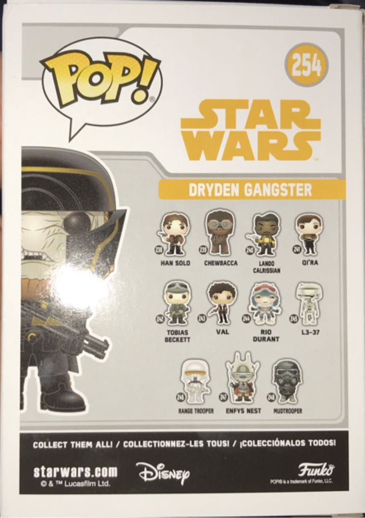 Dryden Gangster - Star Wars vinyl figure collectible [Barcode 889698269872] - Main Image 2