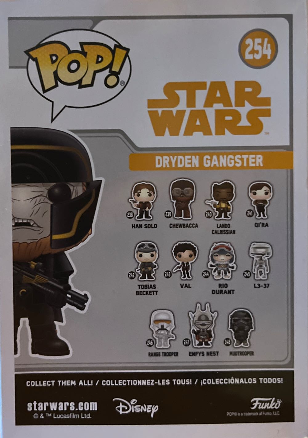 Dryden Gangster - Star Wars vinyl figure collectible [Barcode 889698269872] - Main Image 3