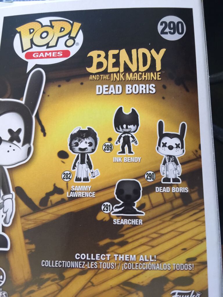 Dead Boris - Bendy and the Ink Machine vinyl figure collectible [Barcode 889698291347] - Main Image 2