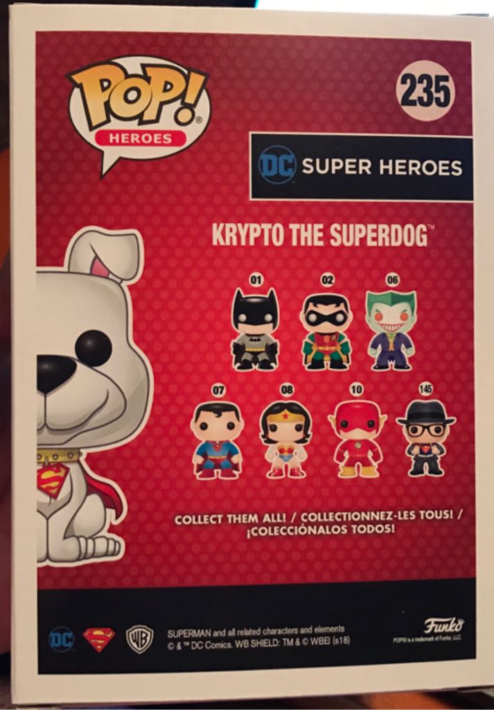 DC:  235 Krypto The Superdog - DC Universe vinyl figure collectible [Barcode 889698303699] - Main Image 2