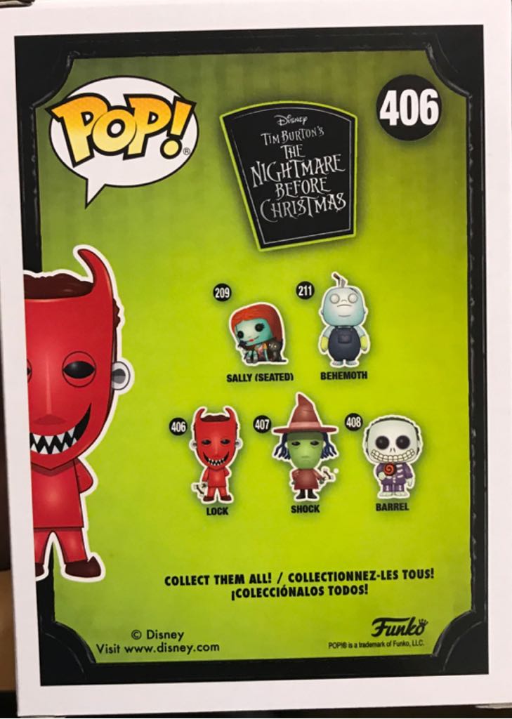Lock - The Nightmare Before Christmas vinyl figure collectible [Barcode 889698293839] - Main Image 2