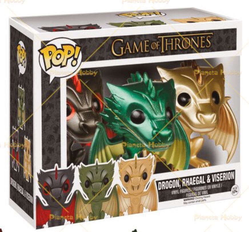 Drogon, Rheagal, & Viserion - Game of Thrones vinyl figure collectible - Main Image 2
