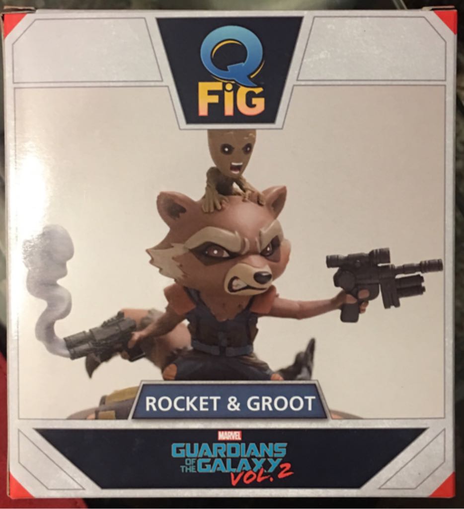 Q-Fig - Rocket & Groot - Guardians of the Galaxy Vol. 2 vinyl figure collectible [Barcode 812095023457] - Main Image 2