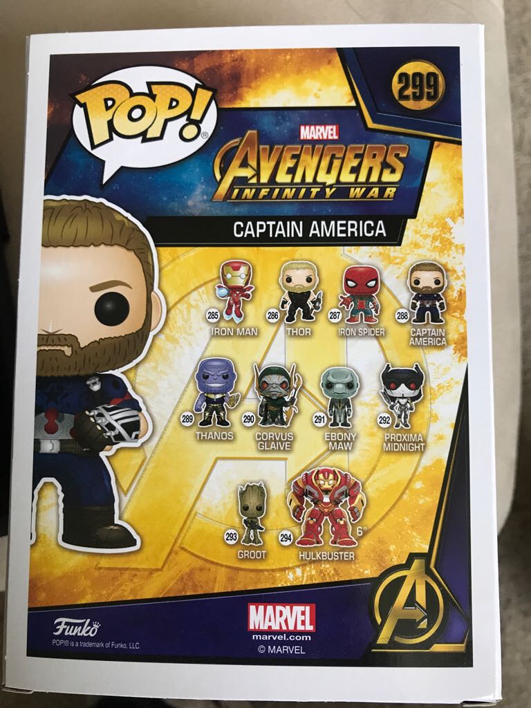 Captain America (Infinity War) (Action Pose) - Marvel Universe vinyl figure collectible [Barcode 889698269063] - Main Image 2