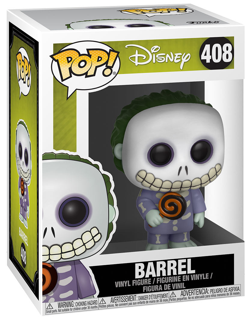 Barrel - The Nightmare Before Christmas vinyl figure collectible [Barcode 889698293853] - Main Image 3