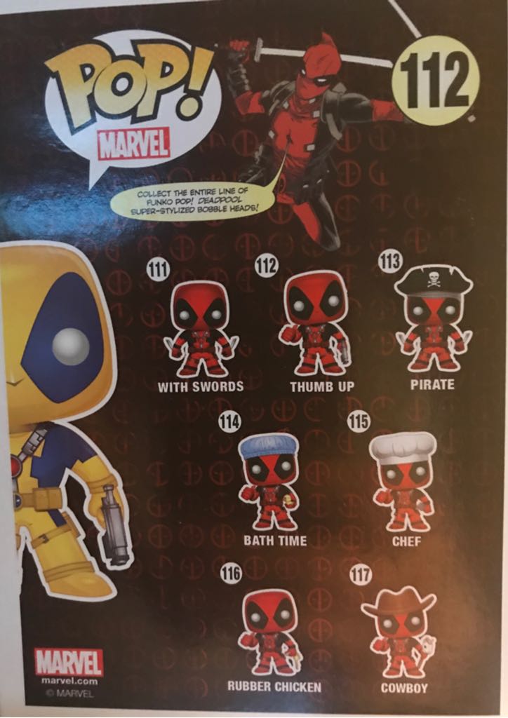 Deadpool Yellow And Blue - Deadpool vinyl figure collectible - Main Image 2