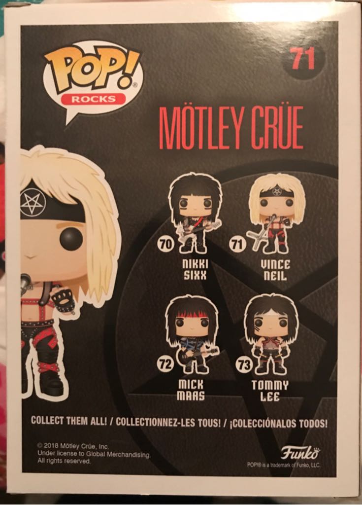 Vince Neil - Musicians vinyl figure collectible [Barcode 889698302104] - Main Image 2