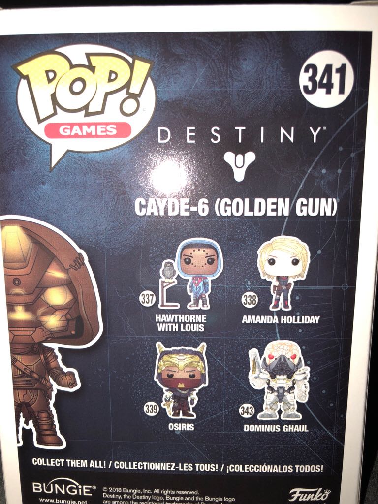 Cayde-6 Golden Gun - Destiny vinyl figure collectible [Barcode 889698301633] - Main Image 2