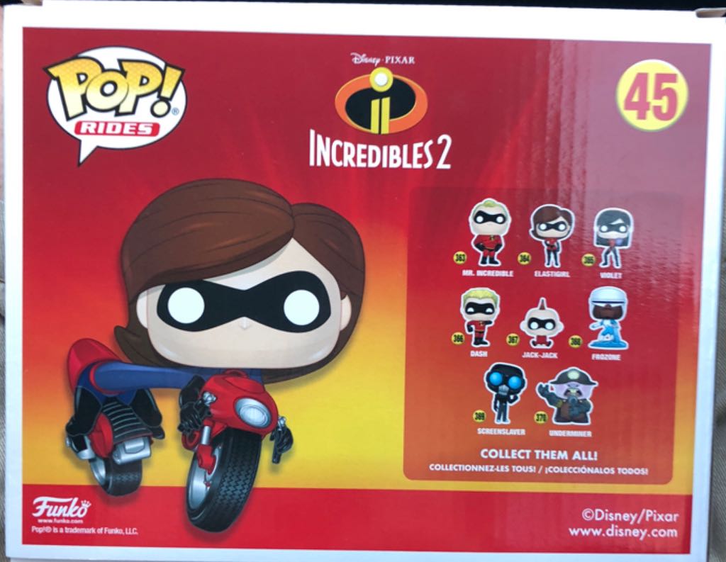Elastigirl on Elasticycle - The Incredibles vinyl figure collectible [Barcode 889698299558] - Main Image 2